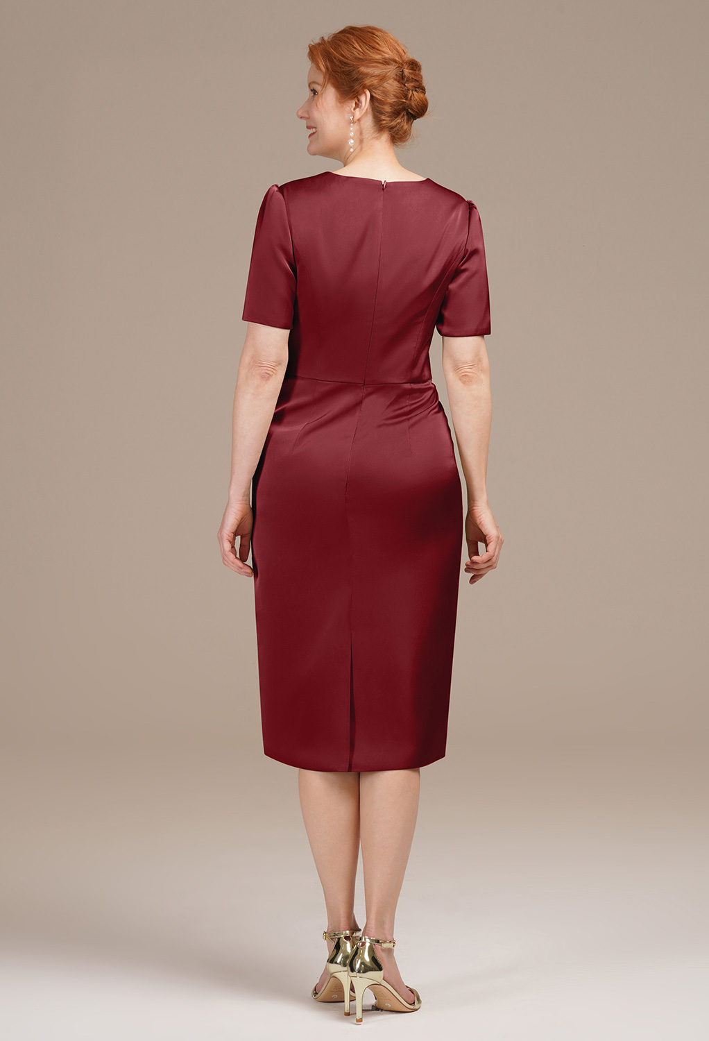 AW Ri Burgundy  Mother of the Bride Dresses